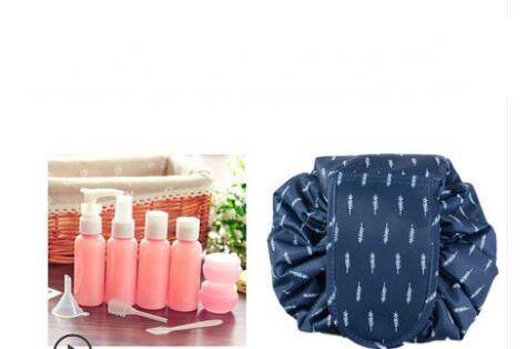 Animal Printing Large Capacity Drawstring Lazy Cosmetic Storage Bag - Velora