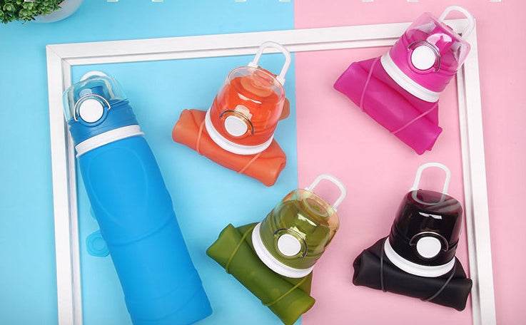 Foldable silicone Travel Hydrating water bottle - Velora