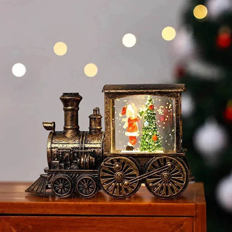 Christmas Gift Train Decoration Small Night Lamp - Velora