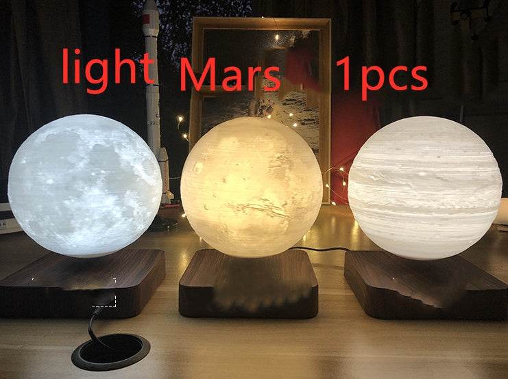 Magnetic Levitation Table Lamp Moon Light 3D Printing Planet Night Light - Velora