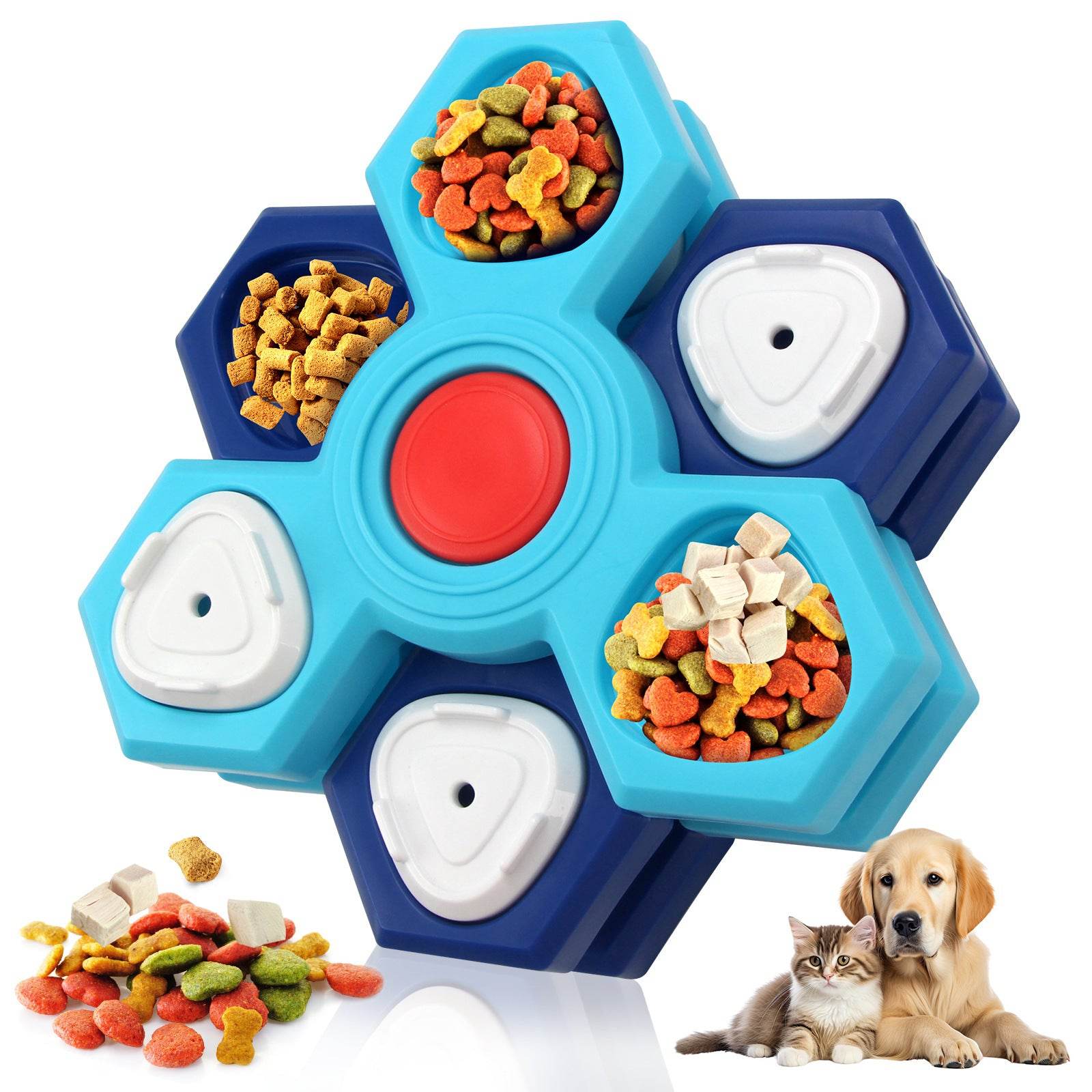 4 Layers Slow Feeder Dog bowl Puzzle feeder toy - Velora