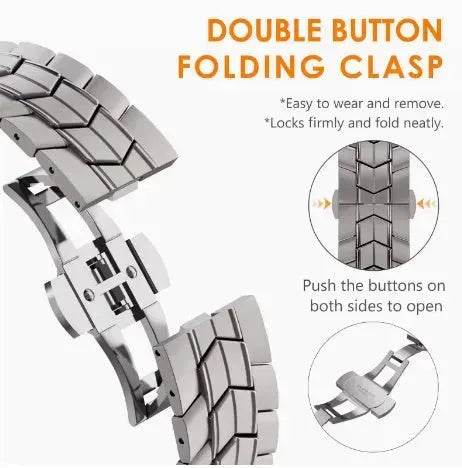 Replaceable Stainless Steel Chain Watch Strap Suitable For Apple IWatch - Velora