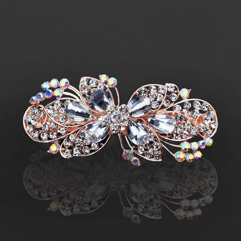 Rhinestone bow hair clip Accessories - Velora