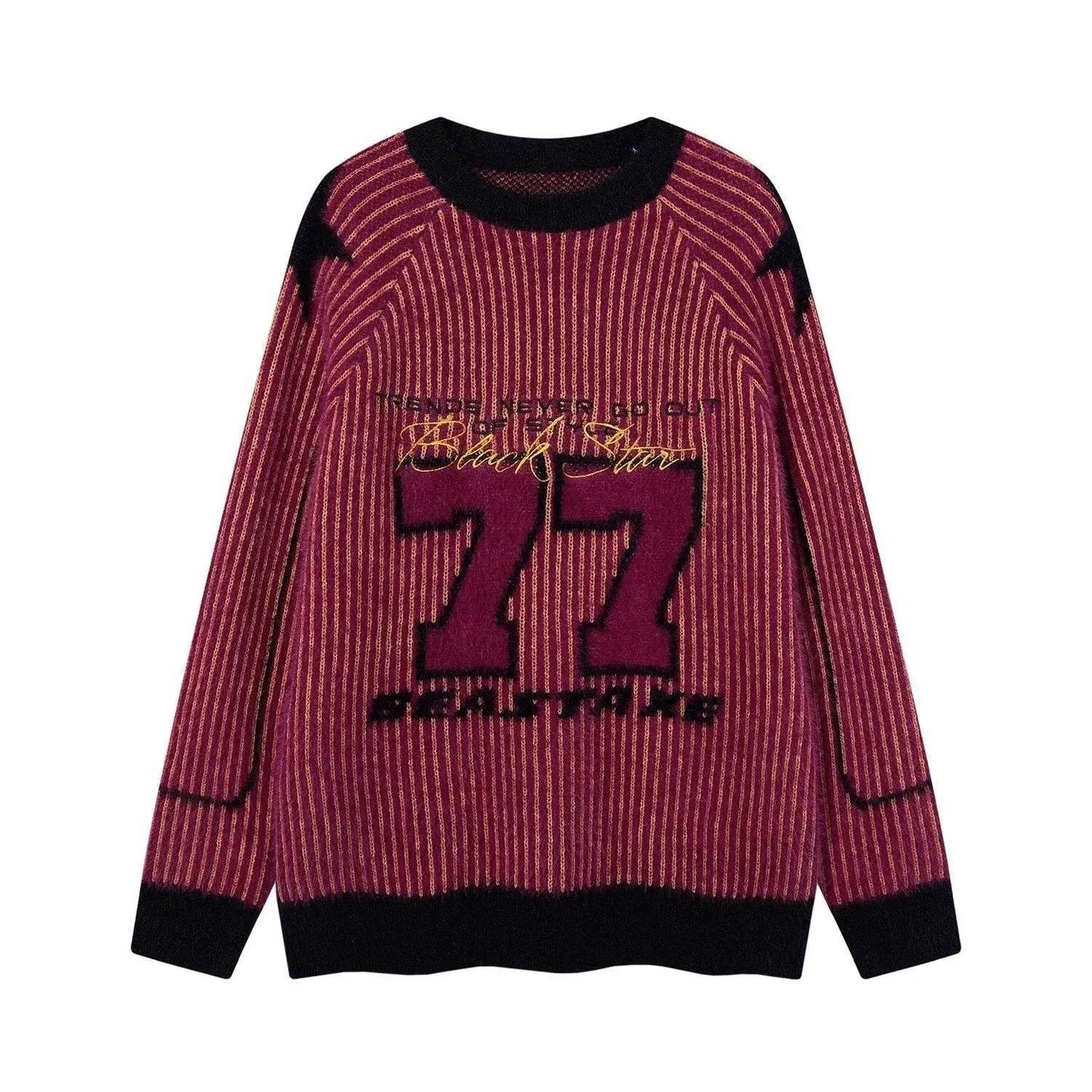 New Trend Autumn Winter Round neck Oversized Pullover Wool Sweater for Teenagers