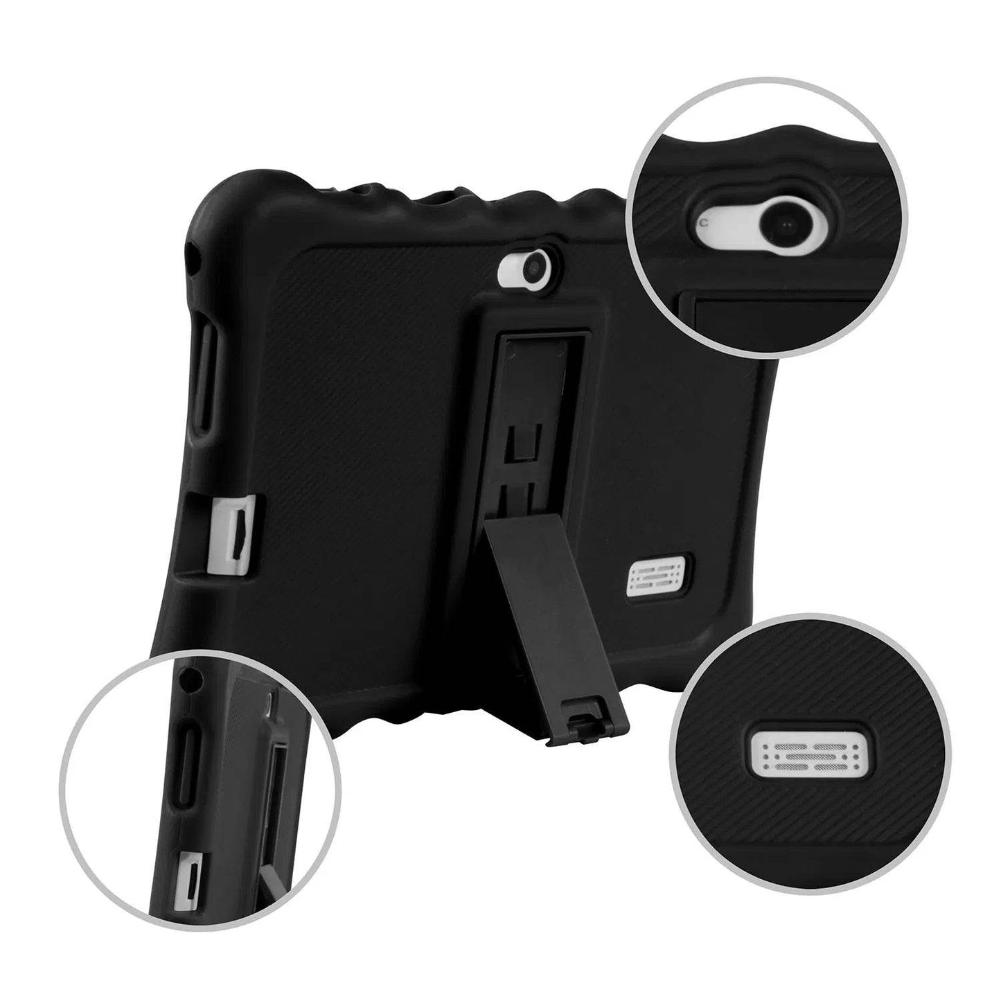 Shock-resistant Silicone Snap-on Case With Stand For 7' Tablets - Velora