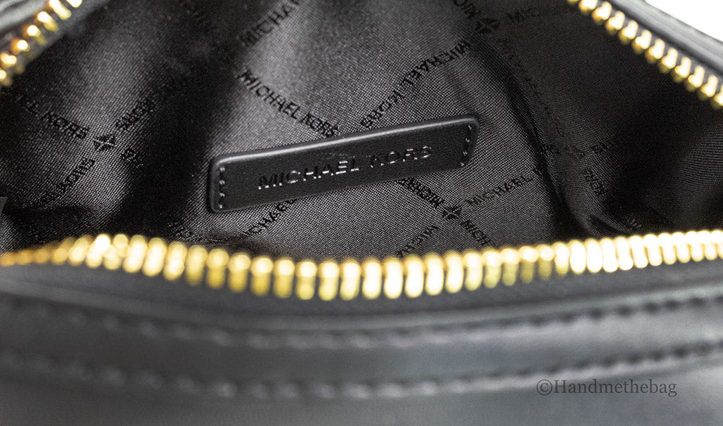 Michael Kors Travel XS Black Leather Duffle Crossbody Bag