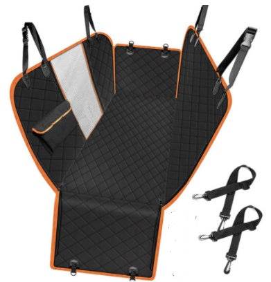 Dog Car Seat Cover View Mesh Pet Carrier Hammock Safety Protector Car Rear Back Seat Mat With Zipper And Pocket For Travel - Velora