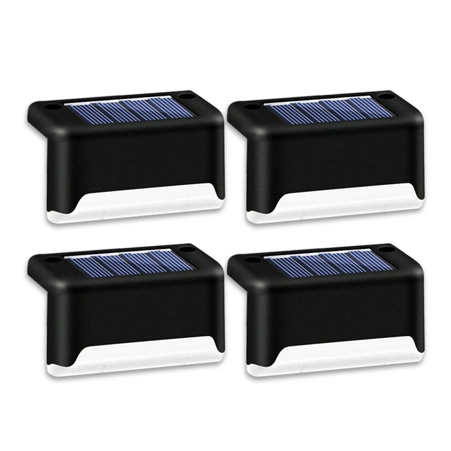 4 Solar LED Bright Deck Lights Outdoor Garden Patio Railing Decks Path Lighting Outdoor Garden Light Deck Lamp Solar Stairs Light - Velora