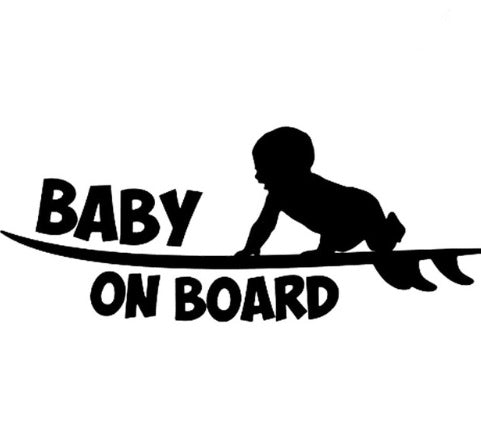 Baby on board car stickers cute baby warning car stickers Velora