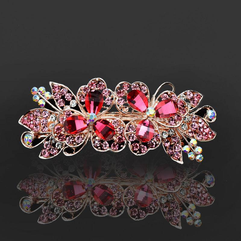 Rhinestone bow hair clip Accessories - Velora