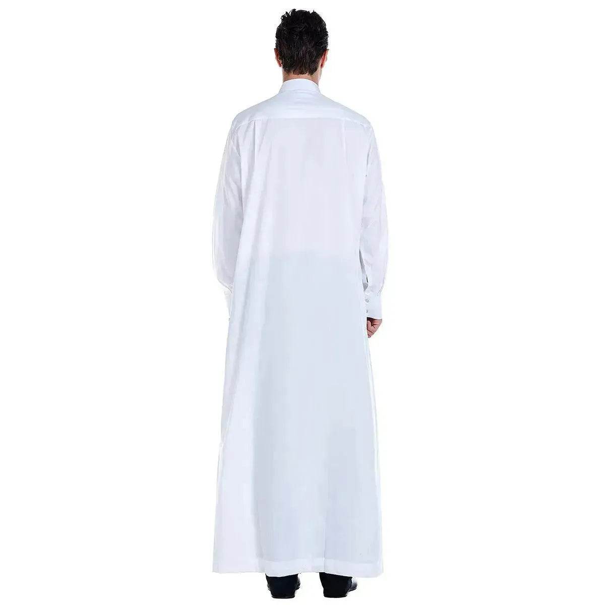 Fashionable and Elegant Arab Contemporary Middle Eastern Men's Robe Moroccan Men's Jalabiya