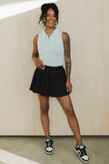 Sleeveless Polo Shirt - Velora Luxury Fashion
