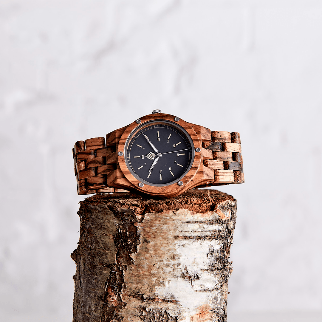 The Yew: Wood Watch for Men - Velora Luxury Fashion