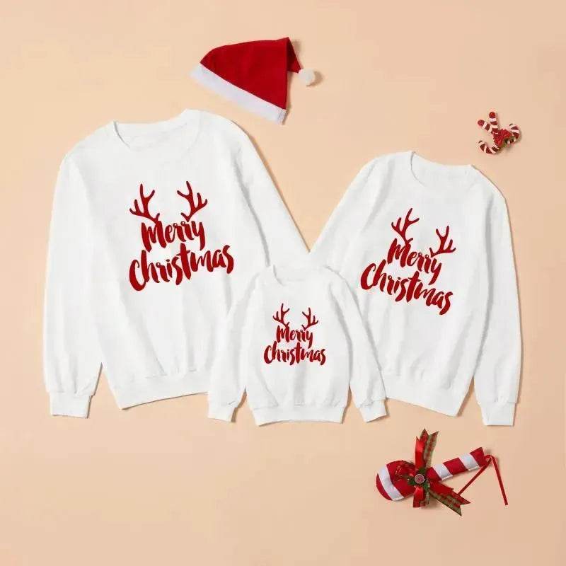Merry Christmas sweatshirt Family photo wear - Velora