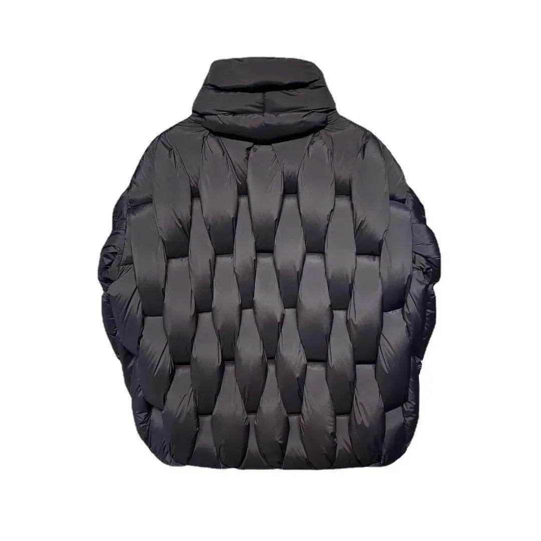 Men's Winter Cotton Thick Warm Puffer Jacket Street Hip pop style - Velora