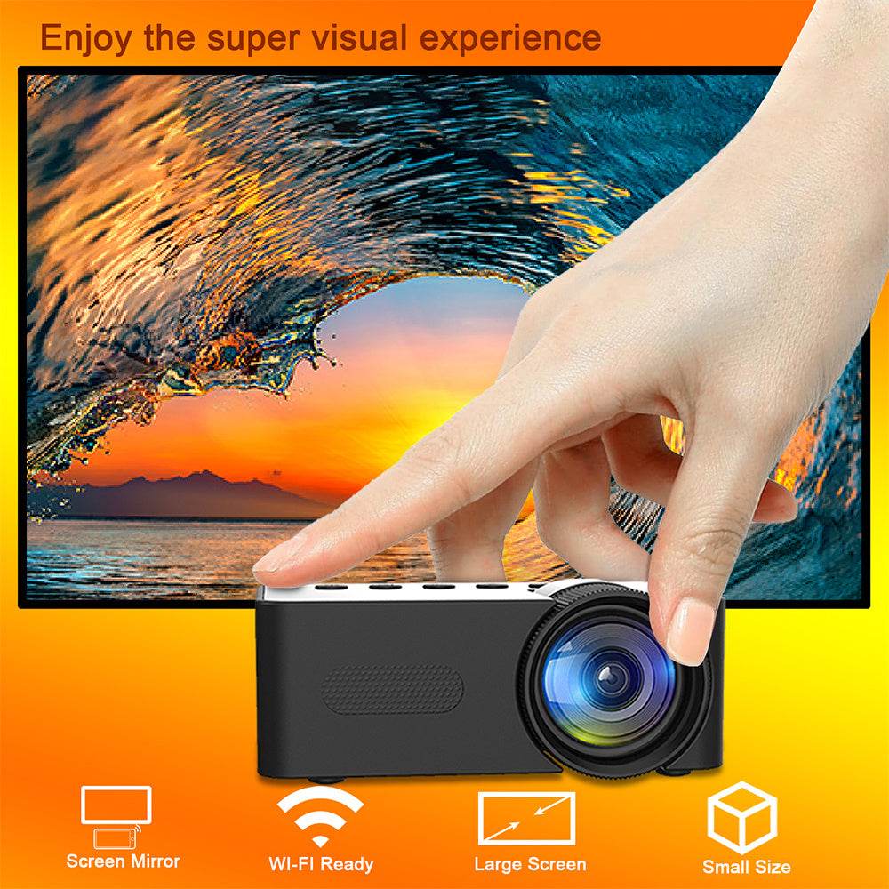 YT100 Mini Phone projector HD Home Wireless Mini Smartphone Projector - Velora