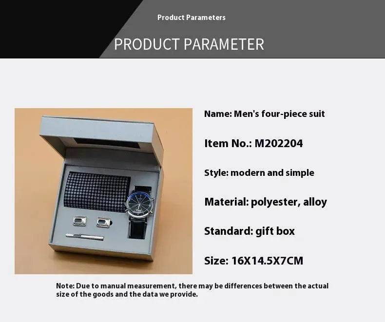 Practical Gift With Hand Gift Business Gift box Suit tie and Wrist Watch - Velora