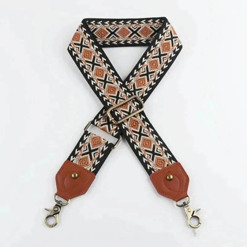 Retro Bag Strap Crossbody Bag Adjustable Replacement Guitar Strap - Velora