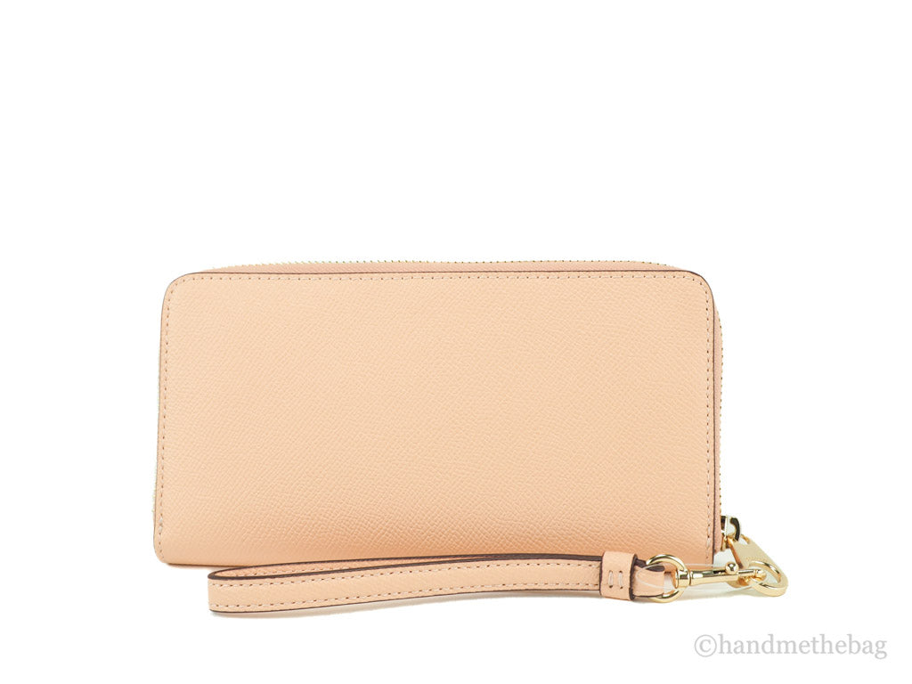 Coach Elegance Blush Crossgrain Leather Wallet