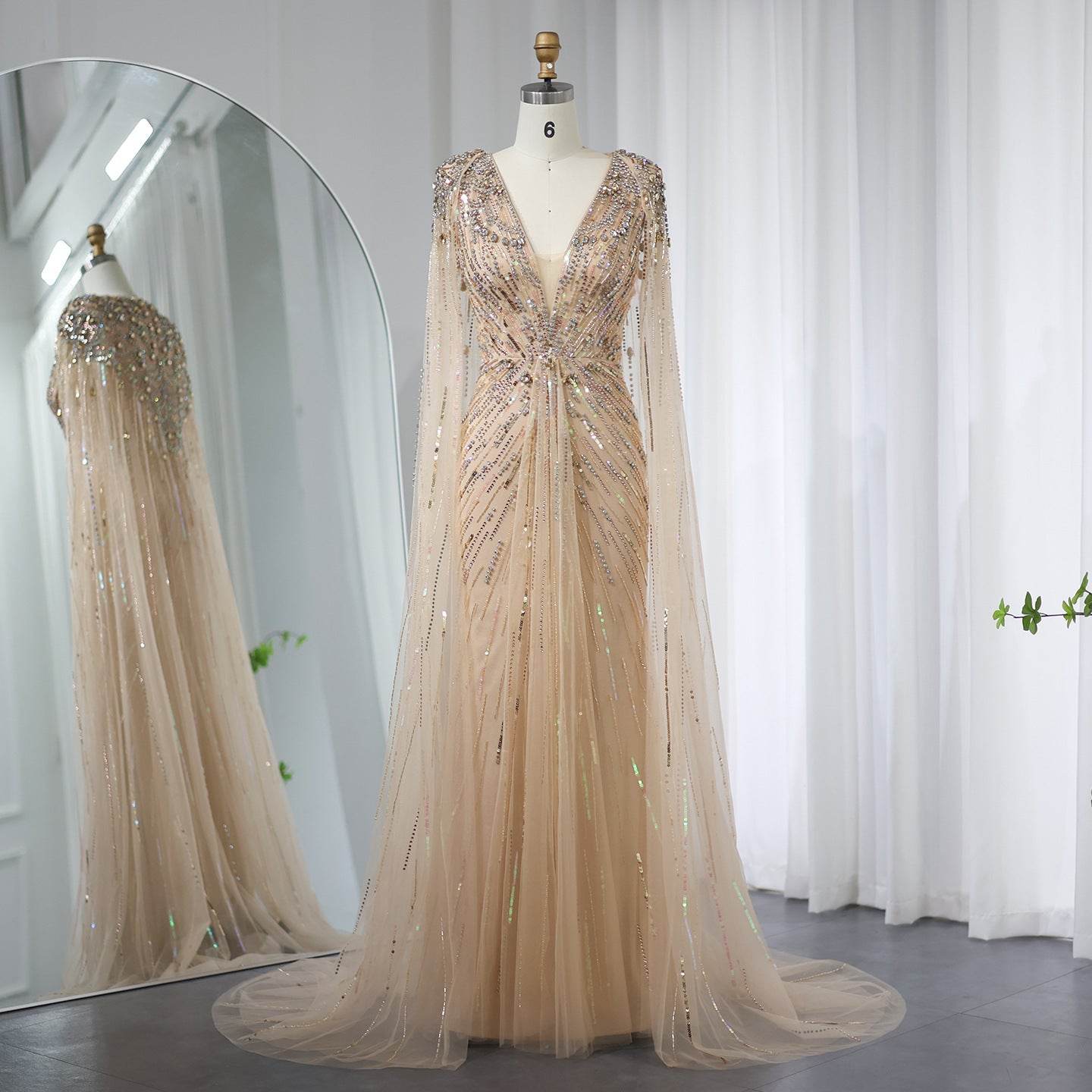 Elegant Long V-neck New Elegant Dress - Velora