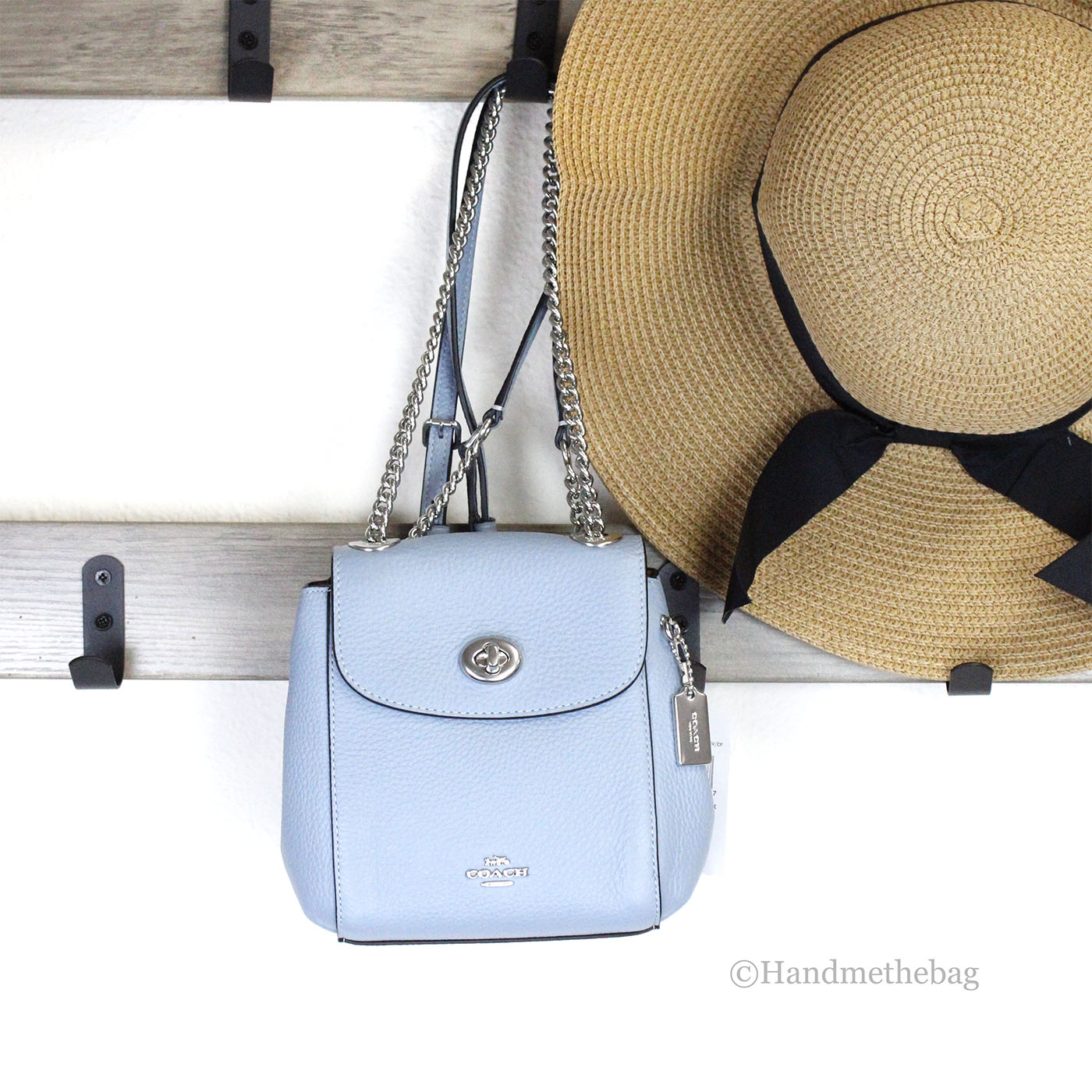 Coach Petite Azure Chain Convertible Backpack