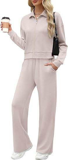 Sweatshirt Wide Leg Track Pants Sportswear - Velora