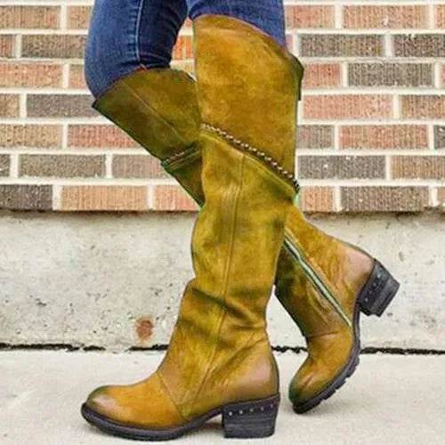 Women's Round Head European And American Martin Shoes - Velora