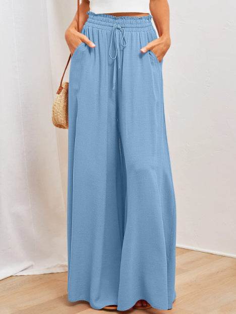 Printed Comfortable Casual High Waist Wide-leg Floral Palazzo Trousers women - Velora