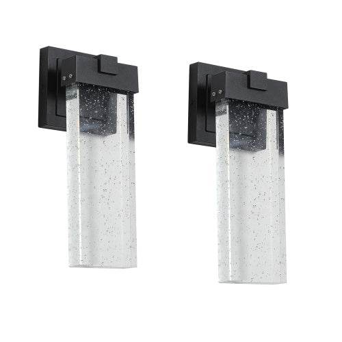Outdoor Waterproof Transparent LED Crystal Wall Light Supports Many Types Of Bulb-2 Packs With Light Sensitivity