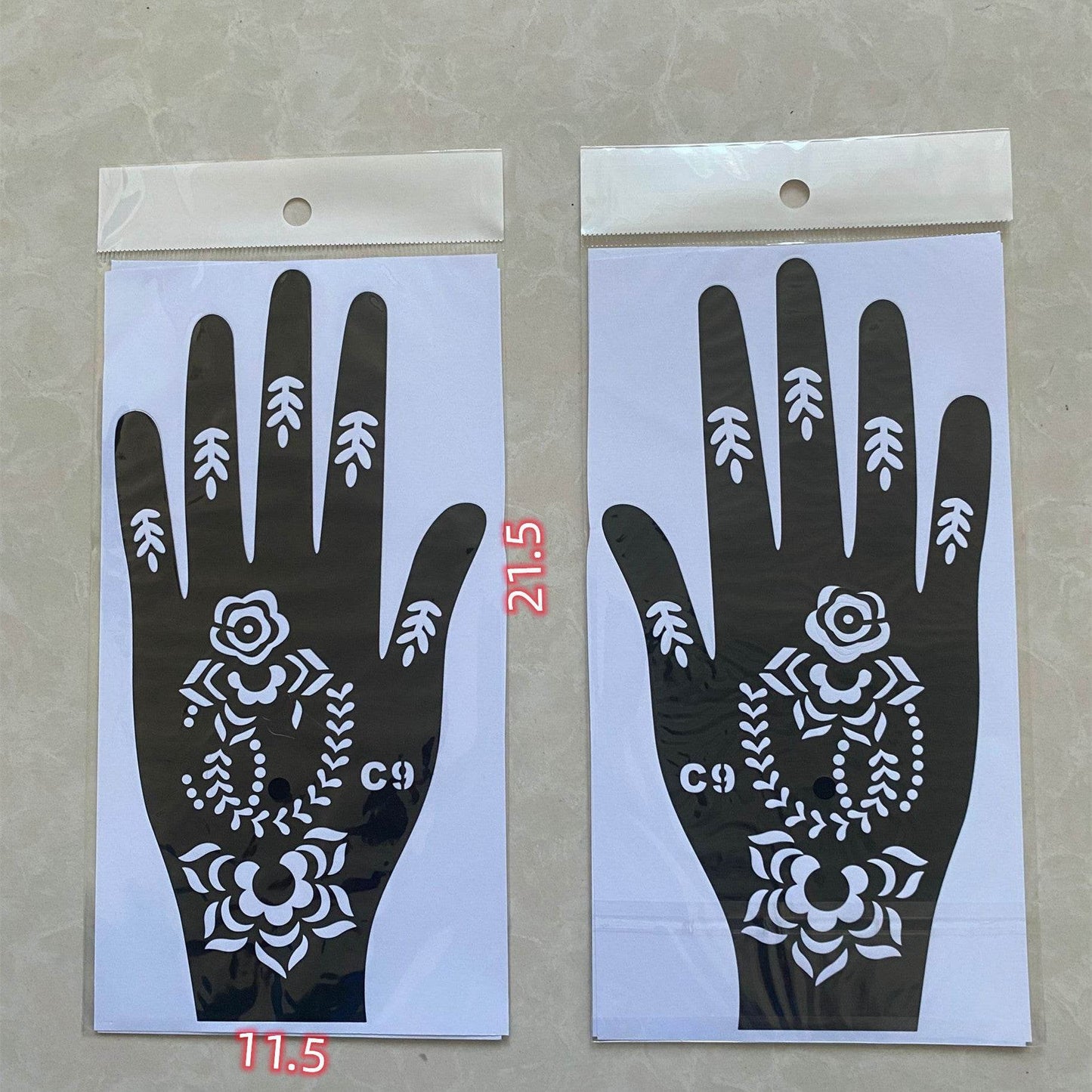 India Nepal Inkjet Large Template Original Hand Type - Velora