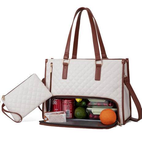 Women Stylish Fashion Commute Office Insulated Work Handbag Lunch Bag - Velora
