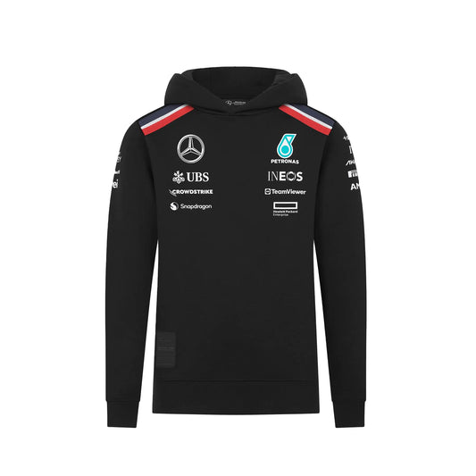 Mercedes AMG Petronas F1 Kids 2024 Team Hoodie - Black - Size: 3/4 Years