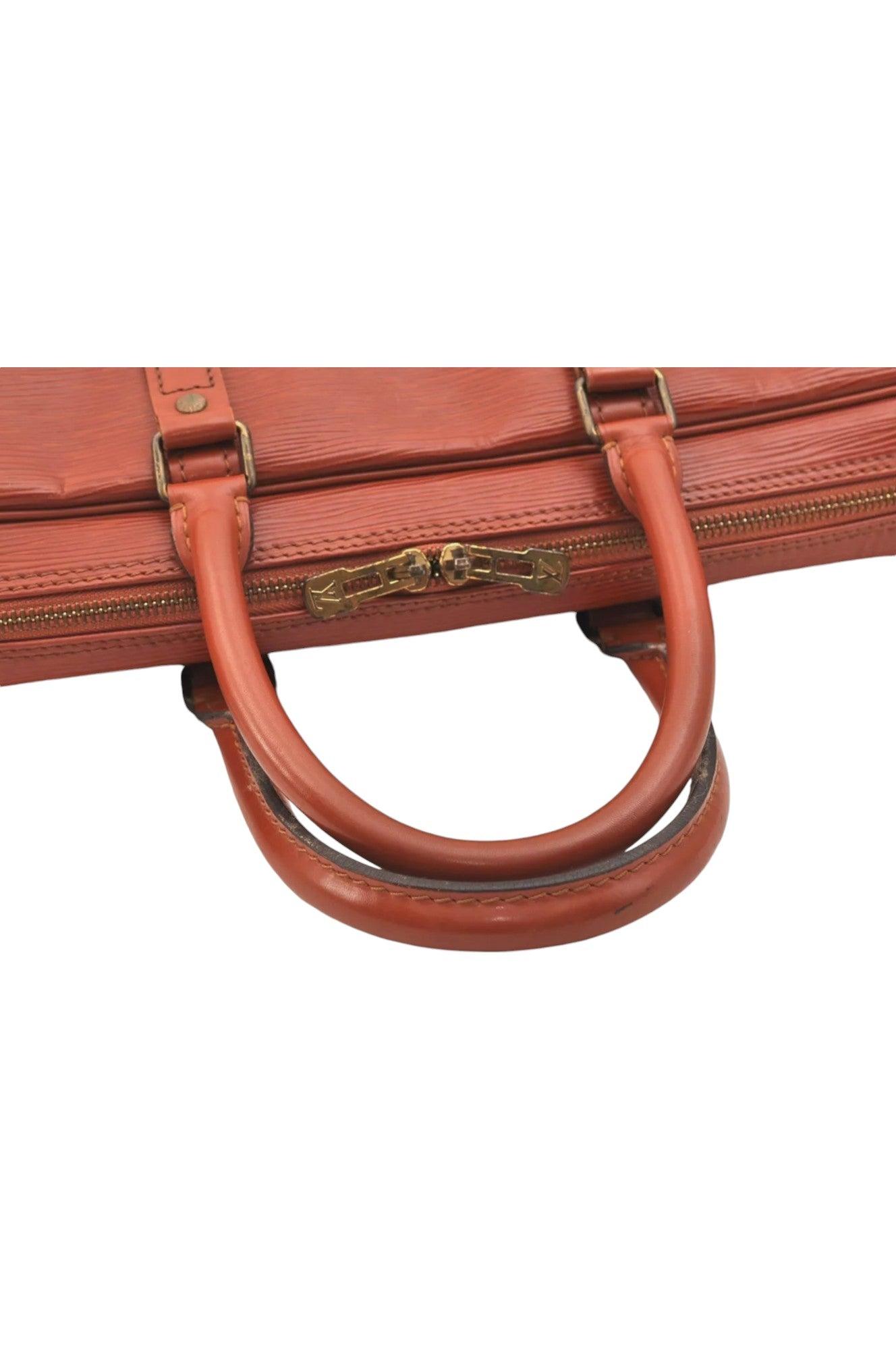 Louis Vuitton Epi Porte Documents Voyage Briefcase M54473 Brown 6978K - Velora