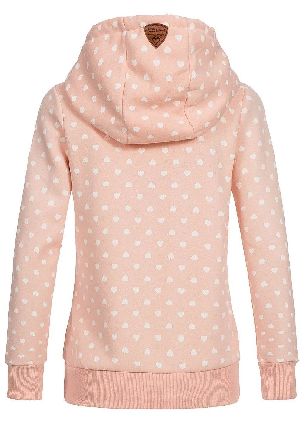 Women Printed loose hooded sweatshirt - Velora