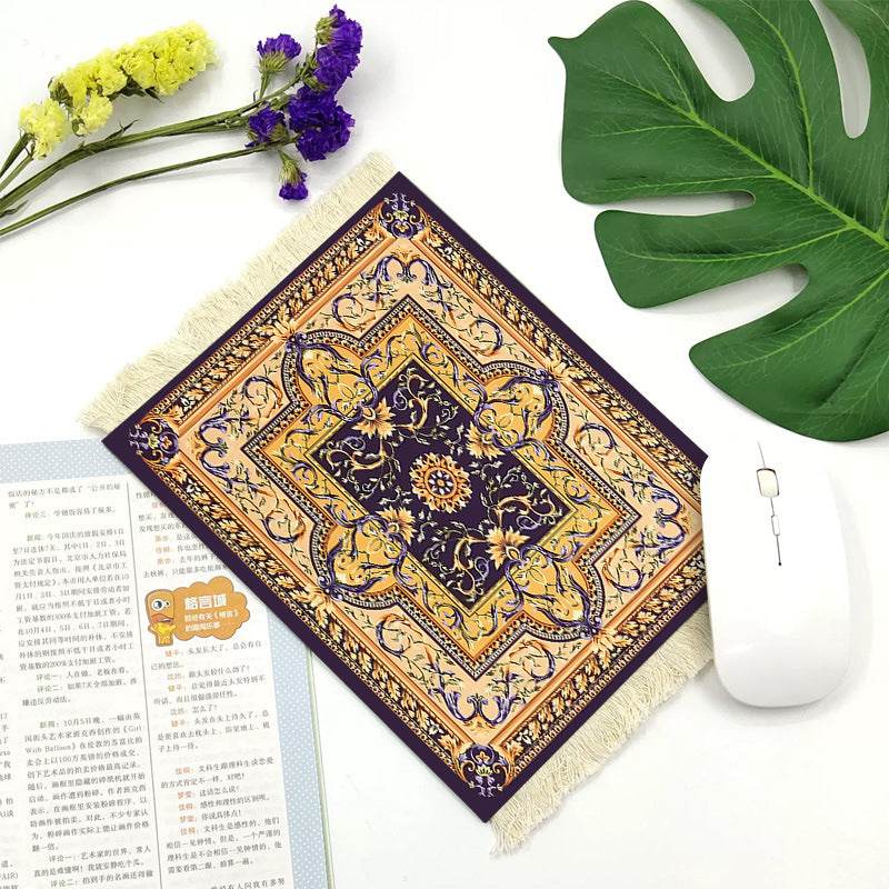 Office mouse pad, Suede fringe mouse pad Hot rubber Bohemian style - Velora