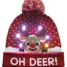 LED Light Christmas  Beanies