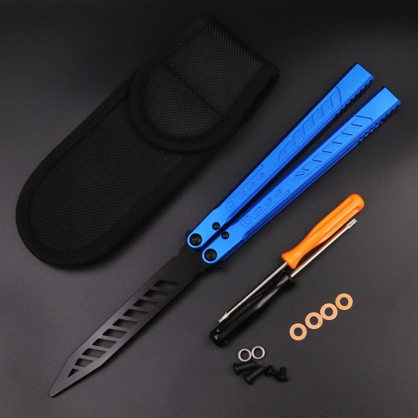 Aluminum Alloy Integrated Handle Swinging Knife Butterfly Knife Does Velora