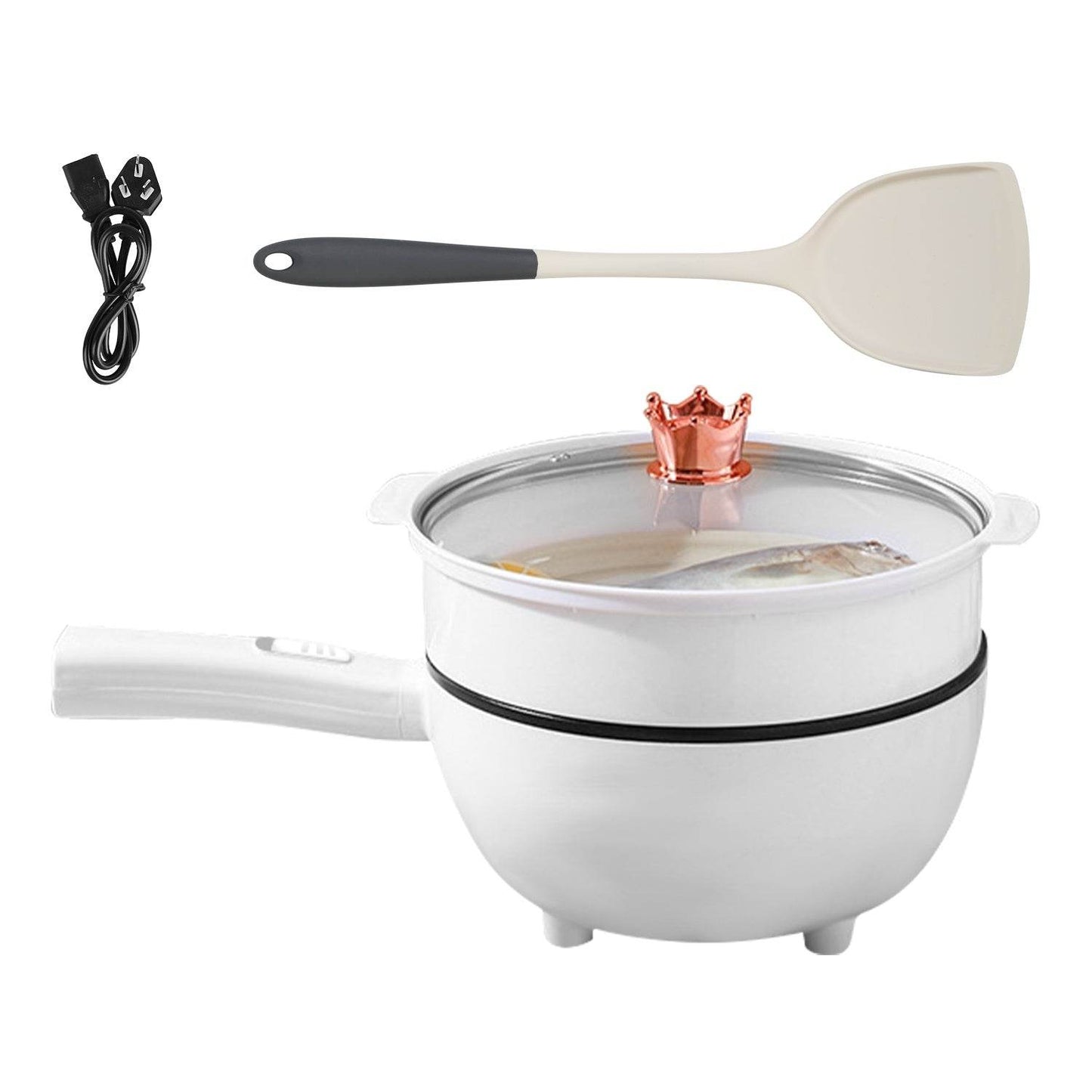 Electric Hot Pot Non-Stick Frying Pan Portable Rapid Noodles Cooker Electric Skillet - Velora