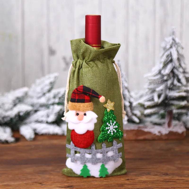 Christmas Decorations Christmas Wine Bottle Socks - Velora