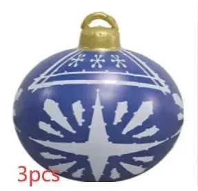 Christmas Ornament Holly Ball Outdoor Tree Decoration Christmas Balls for Yards - Velora
