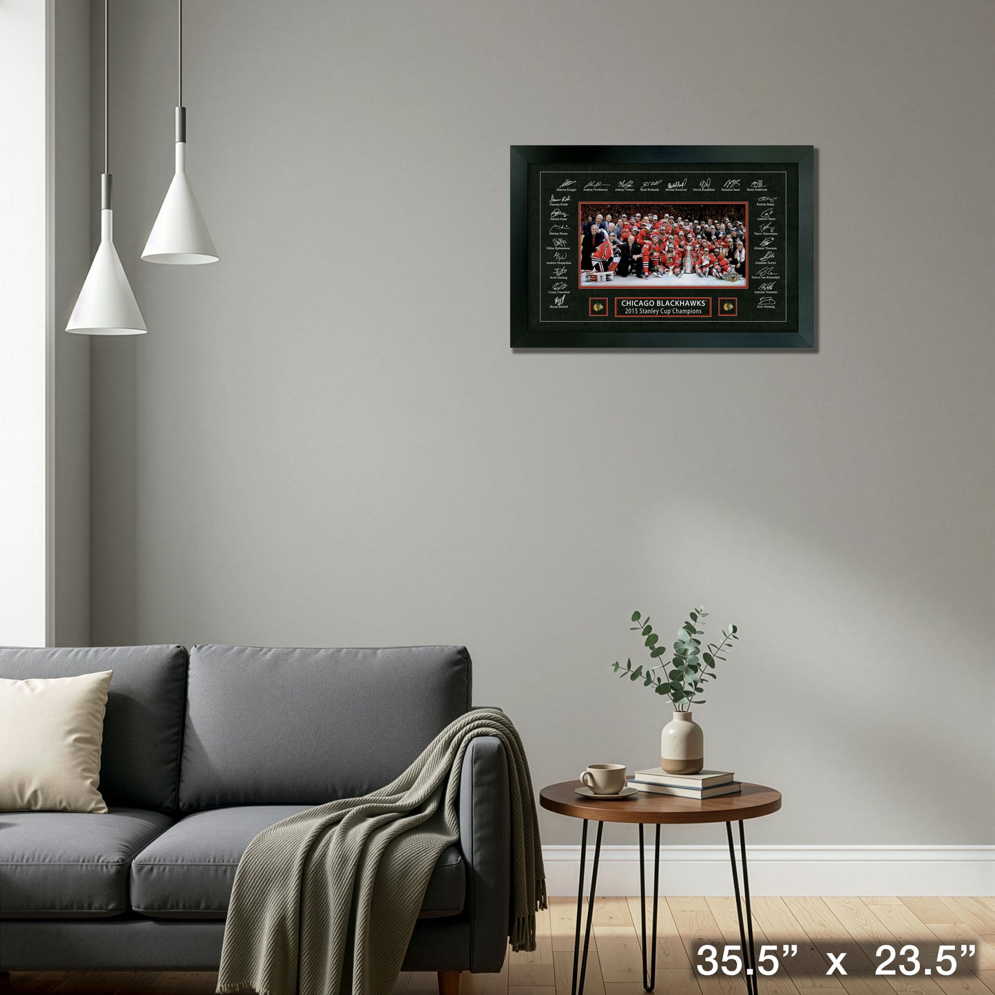 Chicago Blackhawks 2015 Stanley Cup Replica Signature Frame
