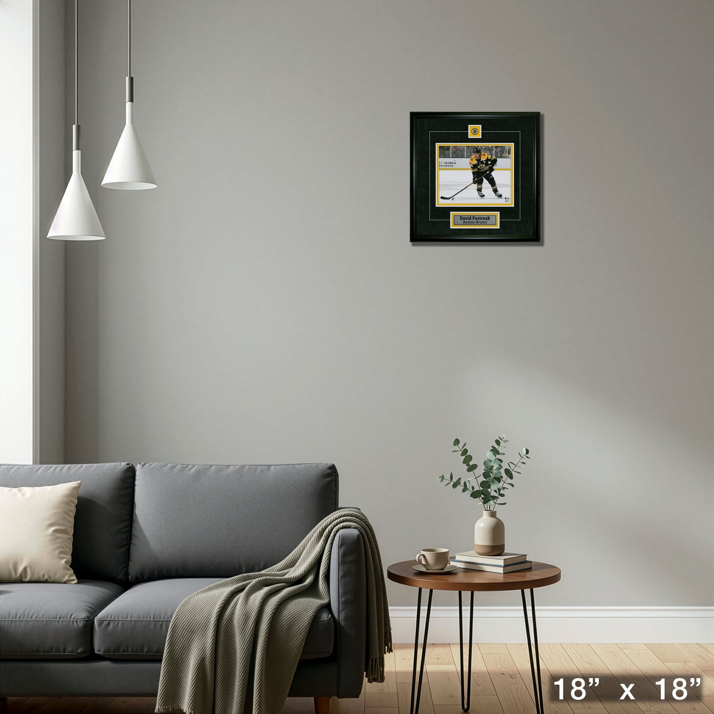 David Pastrnak Framed Pin & Plate Boston Bruins