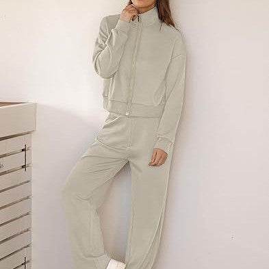 Sweatshirt Wide Leg Track Pants Sportswear - Velora