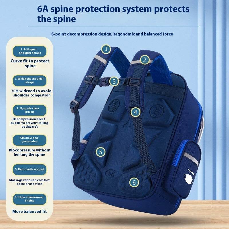 Primary School Schoolbag Grade Super Lightweight Large Capacity - Velora