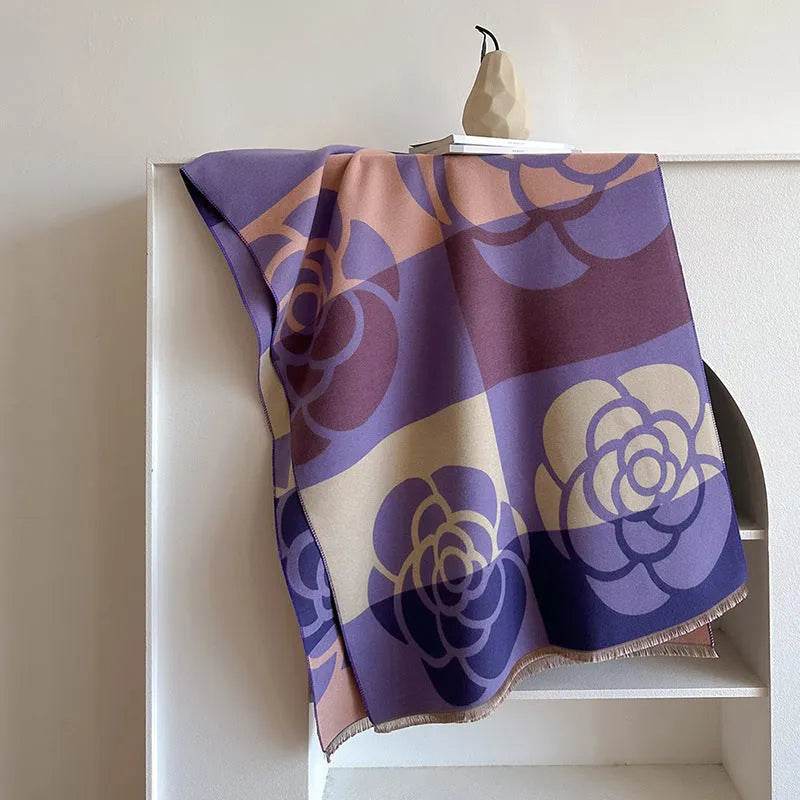 Cashmere Dual-use Warm Winter Vintage Scarf Women - Velora