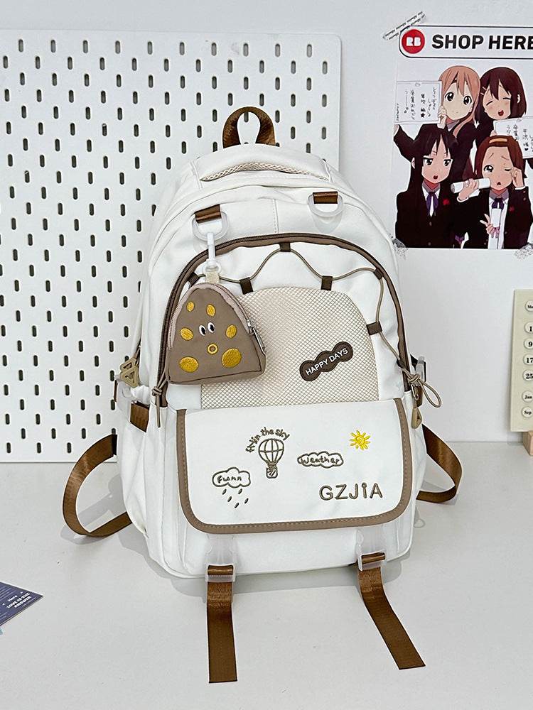 Contrast Colour School Bag – Spacious & Easy Carry - Velora