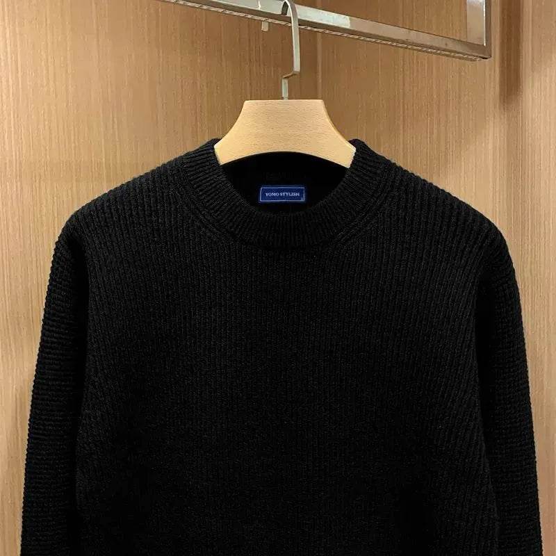 Autumn Fashion Knitted Woolen Thick Round Neck Pullover Sweater for men - Velora
