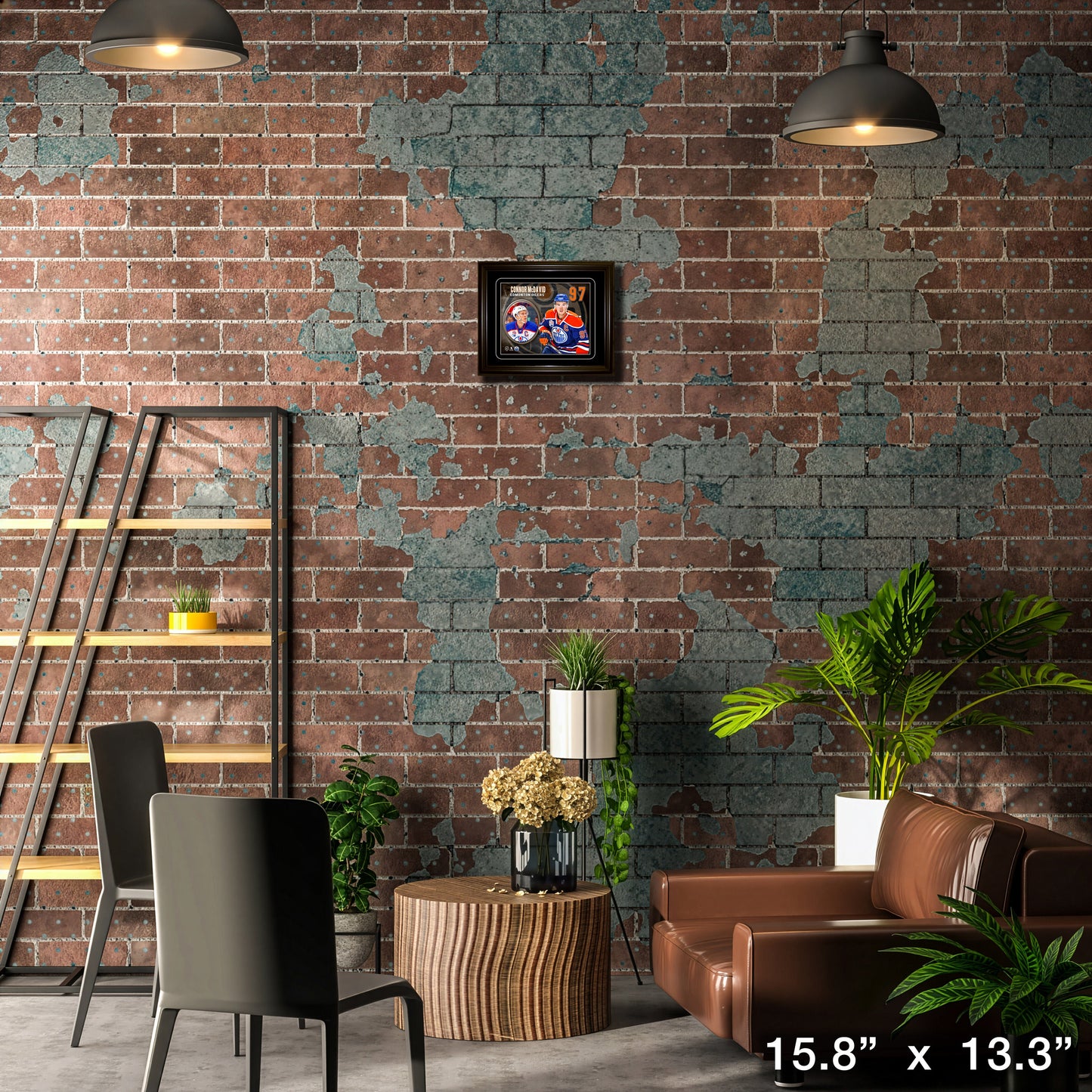 Connor McDavid Edmonton Oilers Captain Portrait Frame