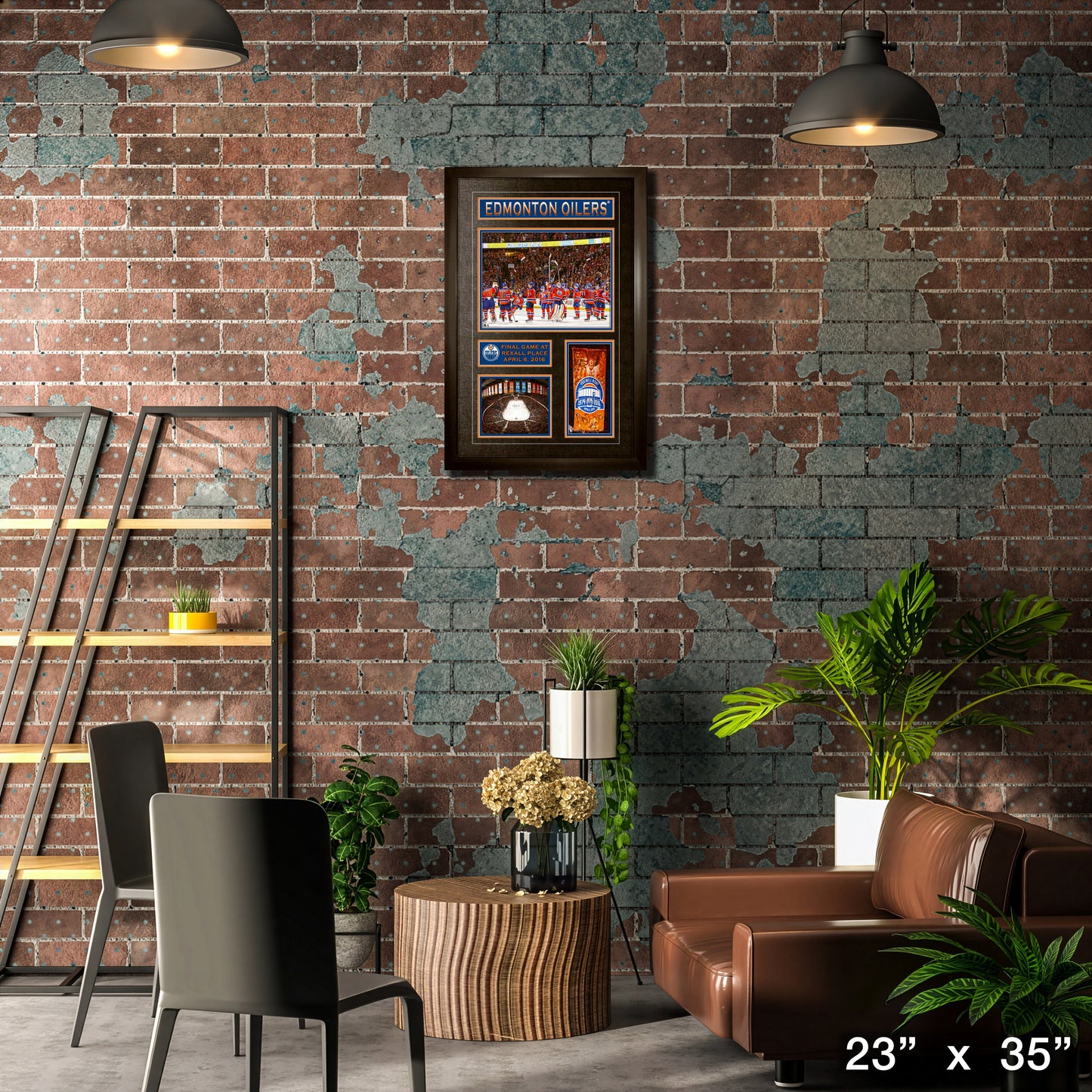 Edmonton Oilers Collage Frame Final Game At Rexall Place