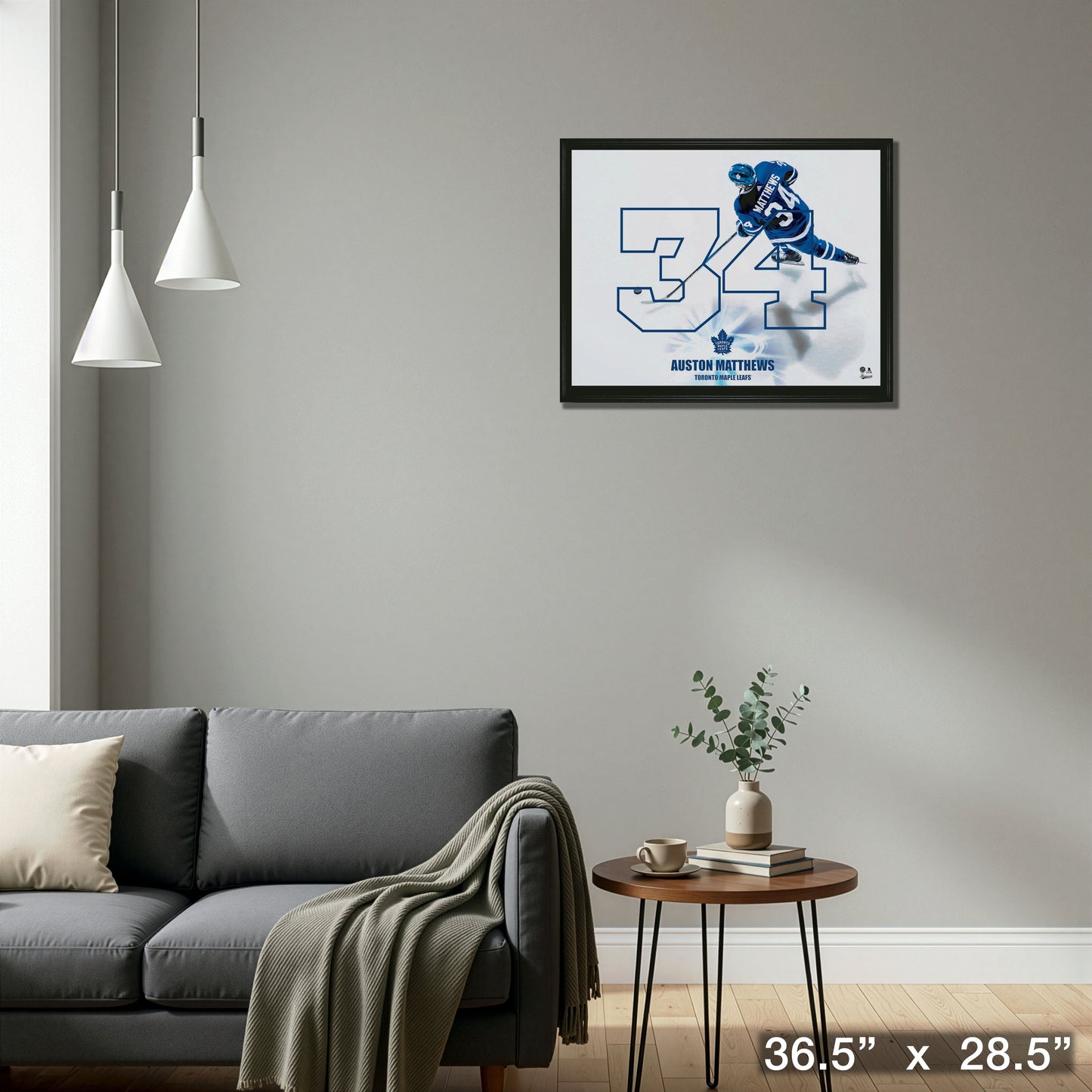 Auston Matthews Framed Numbers Collage